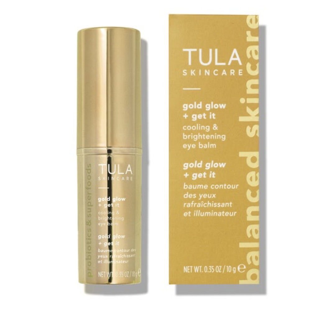 TULA Skincare Gold Glow + get it Cooling & Brightening eye Balm “No Box”